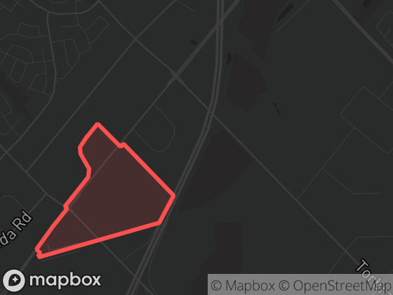 Map of Bramalea Mobility Hub in Brampton with its official boundary outlined
