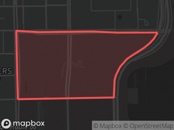 Map of Millenium Park in Chicago with its official boundary outlined