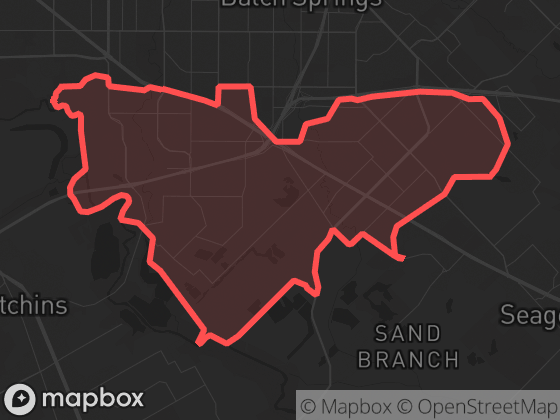 Map of Kleberg/Rylie in Dallas with its official boundary outlined