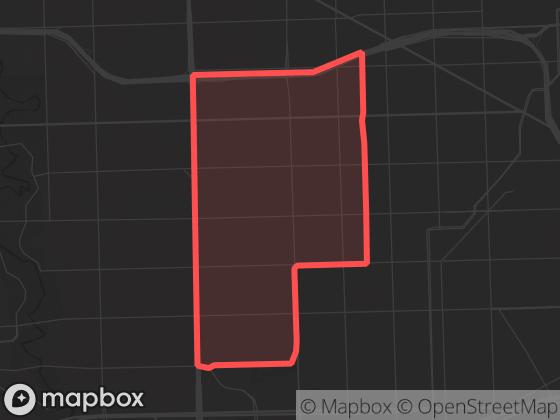 Map of Brooks in Detroit with its official boundary outlined