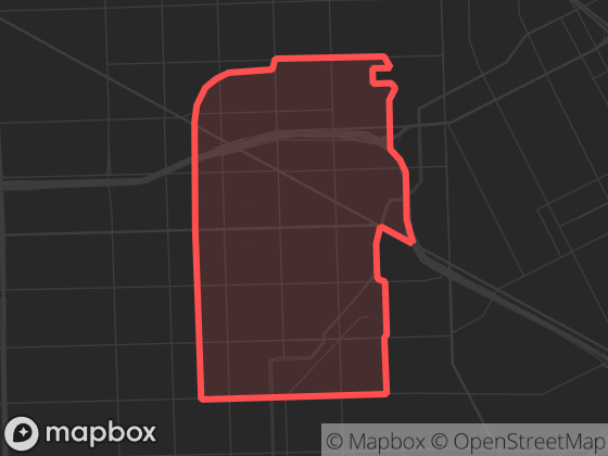 Map of Mackenzie in Detroit with its official boundary outlined