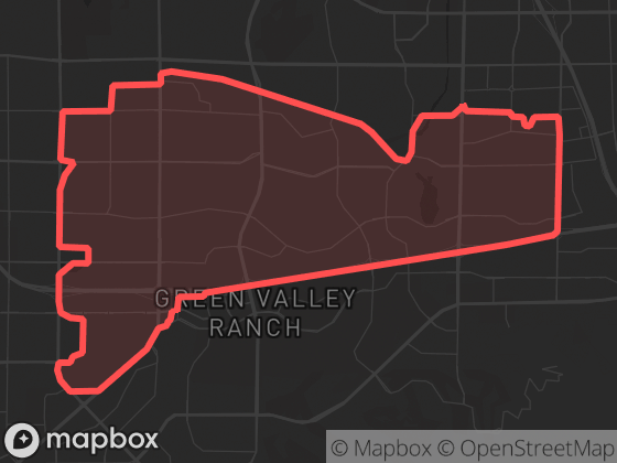 Map of Henderson / Lake Las Vegas in Las Vegas with its official boundary outlined