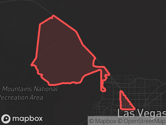 Map of Northwest Las Vegas in Las Vegas with its official boundary outlined